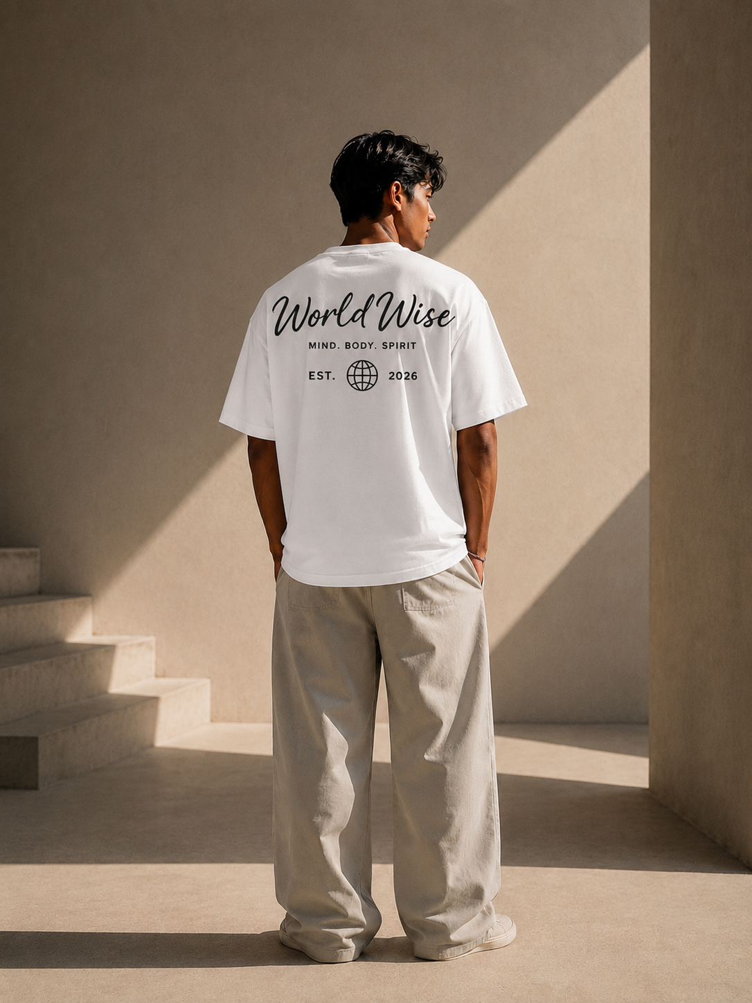 4MULAON WorldWise tee in White